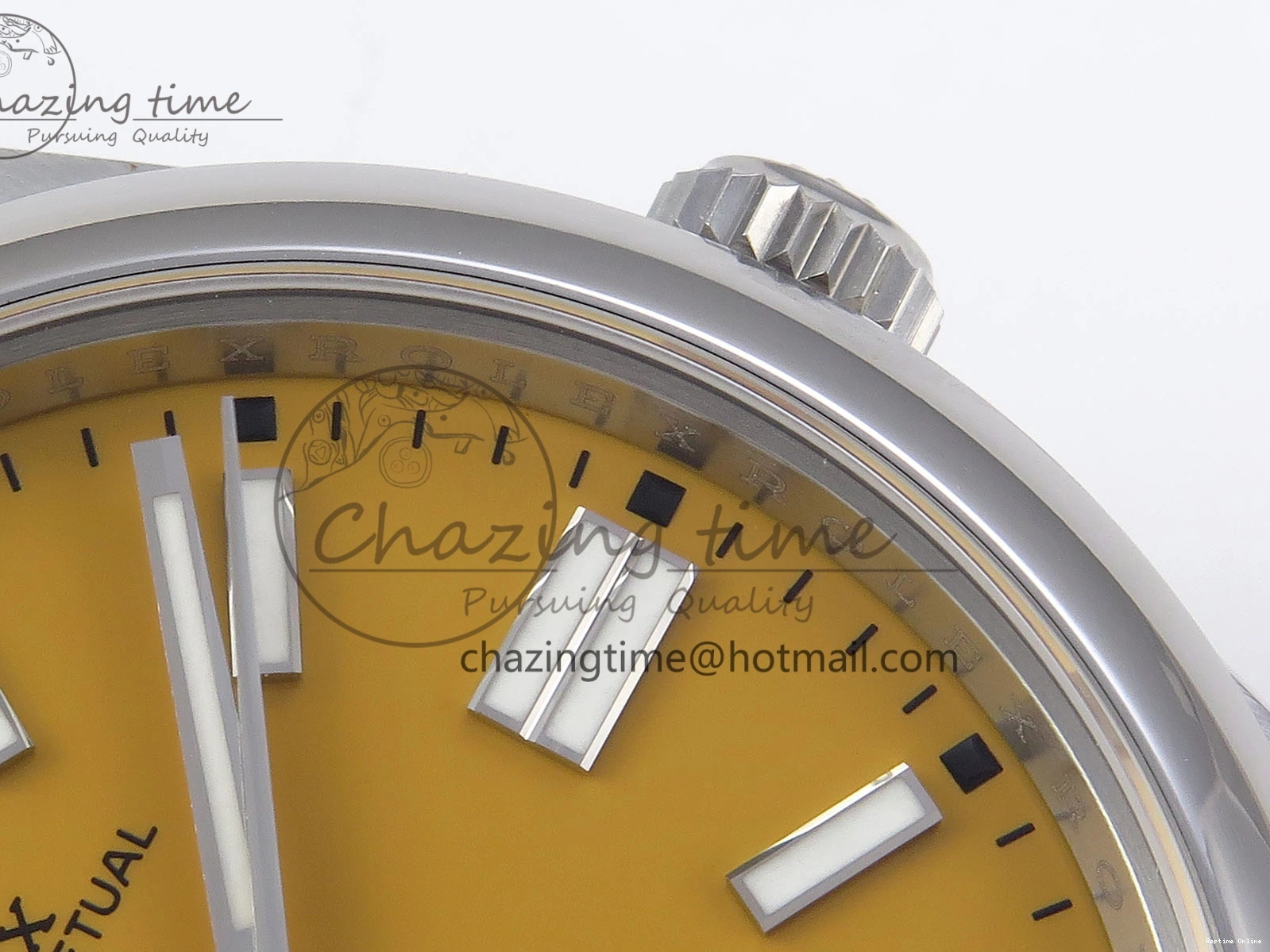 0504 WaterResistant OYSTER PERPETUAL 124300 41MM VSF 1:1 BEST EDITION 904L STEEL YELLOW DIAL VS 1769